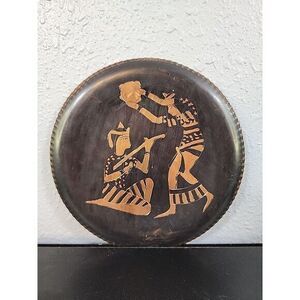 Vintage hand made Egyptian copper wall decor plaque‎ traditional motives